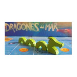meeples de un dragon de mar del del Juego de Mesa Dragones Del Mar un  juego de estrategia de Fractal dementegames