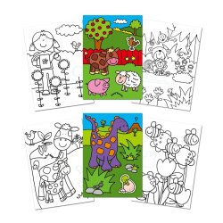 Componentes Primer Libro Para Colorear Con Stickers - First Sticker Colouring Book