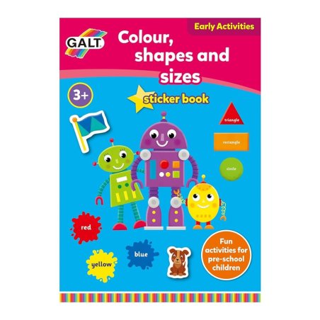 Libro de Manualidades y actividades para niños desde los 3 años Colour, Shapes and Sizes de la marca Galt