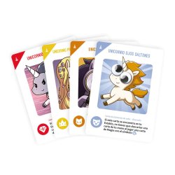 Cartas del juego de mesa Unstable Unicorns Para Niños un juego de estrategia ideal de regalo original de cumpleaños o navidad