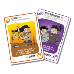 Cartas del juego de mesa Exploding Kittens: El Bien Contra el Mal en nuestra tienda de juegos de mesa asmodee chile