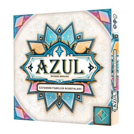 Juego de mesa Azul Pabellón Acristalado (Expansión) un juego en familia de Asmodee Chile entrejuegos