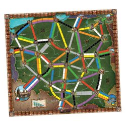 Tablero Juego de mesa ¡Aventureros al Tren! Polonia de Asmodee Chile un juego de trenes en tienda de juegos de mesa Santiago