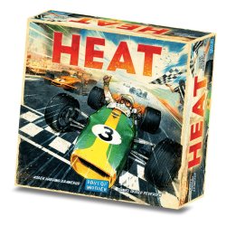 Juego de mesa Heat un juego de Asmodee Chile para juegos en familia de carrera de autos