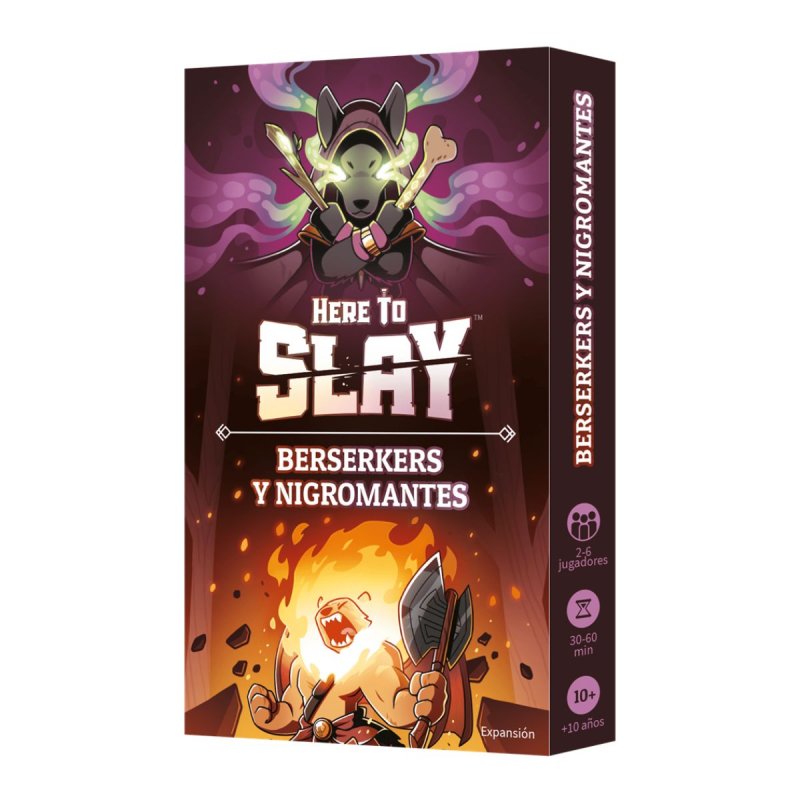 Juego de cartas Here To Slay: Berserkers y Nigromantes (Expansión) un juego de mesa de Asmodee Chile para tus noches de juegos