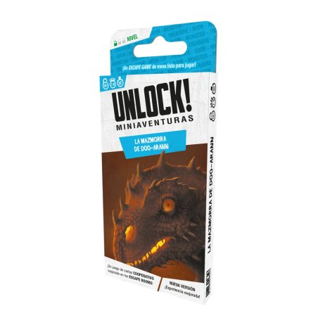 Juego de Cartas Unlock! Miniaventuras - La Mazmorra De Doo-Arann, un Juego Escape Room un juego para jugar en pareja