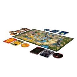 Tablero y componentes de Juego de mesa Unmatched: Battle Of Legends Volumen 2, un juego de estrategia