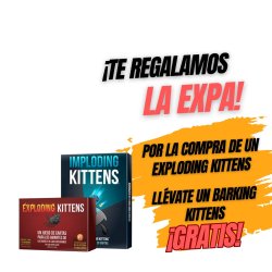 Oferta juego de mesa Pack Exploding Kittens + Imploding Kittens (Expansión)