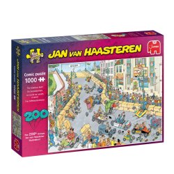 Puzzle Jan Van Haasteren – The Soapbox Race de 1000 Piezas un rompecabezas de comics de adultos