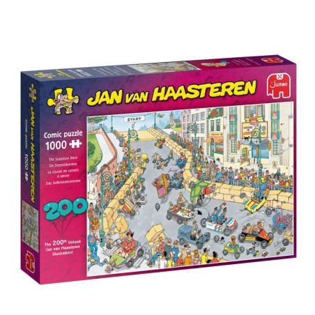 Puzzle Jan Van Haasteren – The Soapbox Race de 1000 Piezas un rompecabezas de comics de adultos