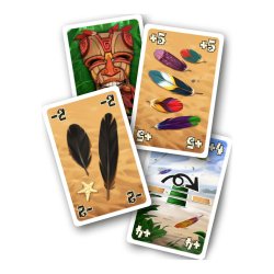 Cartas del juego de mesa Samoa, un juego de cartas para entretención en familia.