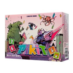 juego de mesa Pikit, un juego de cartas y dados para tus batallas de noches de juegos