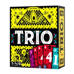 juego de mesa Trio, un juego de cartas party game