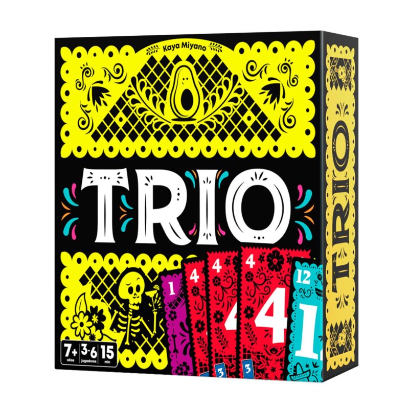 juego de mesa Trio, un juego de cartas party game