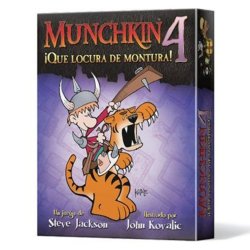 Juego de Mesa Munchkin 4: ¡Qué Locura de Montura! (Expansión) un juego de cartas de nuestra tienda de juegos Santiago