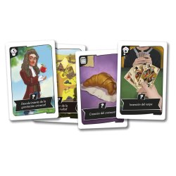 Reverso caja del Juego de mesa Timeline Twist un juego party como idea original de regalo del día del padre
