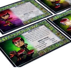 personajes juego de mesa  After The Virus, un juego de cartas de apocalipsis zombie de maldito games