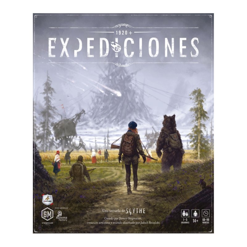 Juego de mesa Expediciones, un juego de estrategia de Maldito Games secuela se el juego Scythe