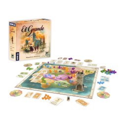 Tablero del Juego de Mesa El Grande, un juego de estrategia de Devir Chile un boardgame para tu noche de juegos