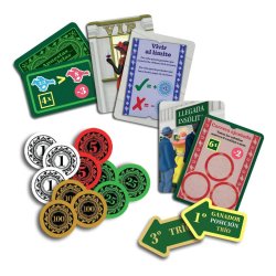 Juego de mesa Un Día En Las Carreras de Devir un party game para jugar entre amigos con mucha entretención