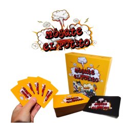 Juego de cartas Mójate El Potito, un juego de mesa party game o de los juegos para carretear de mucha diversión