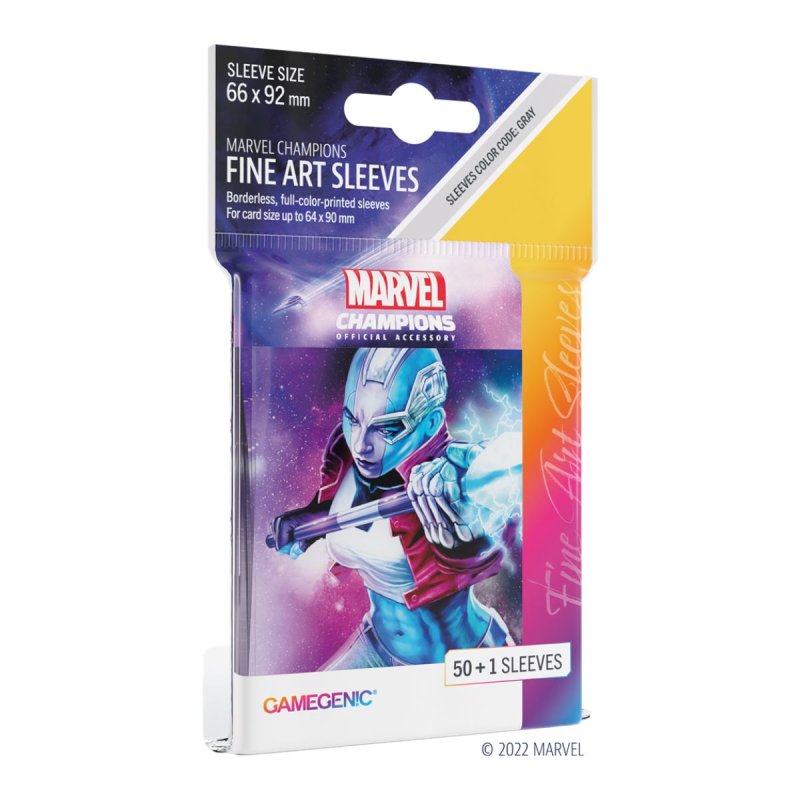 Protectores de cartas de Nebula juego de mesa Marvel Champions de GameGenic por Asmodee Chile en tienda juegos de mesa