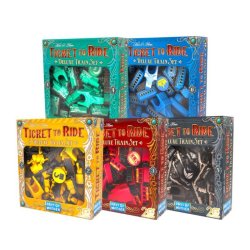 Set Deluxe de trenes para ¡Aventureros al Tren! 20th Anniversary de Days of Wonder por Asmodee Chile en tienda juegos de mesa
