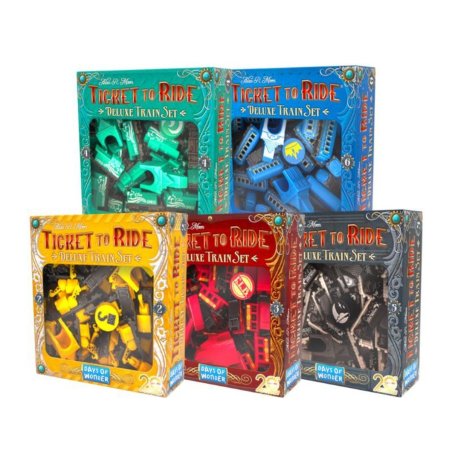 Set Deluxe de trenes para ¡Aventureros al Tren! 20th Anniversary de Days of Wonder por Asmodee Chile en tienda juegos de mesa