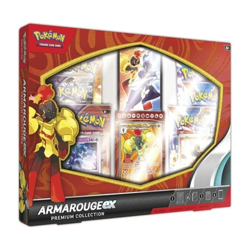 Caja de collección premium Pokémon Armarouge Ex Premium Collection por Devir Chile en tienda juegos de mesa
