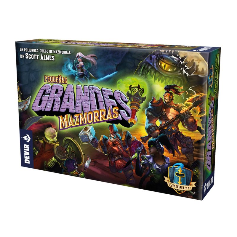 Portada juego de mesa Pequeñas Grandes Mazmorras de Devir en tienda Aldea Juegos juegos de mesa
