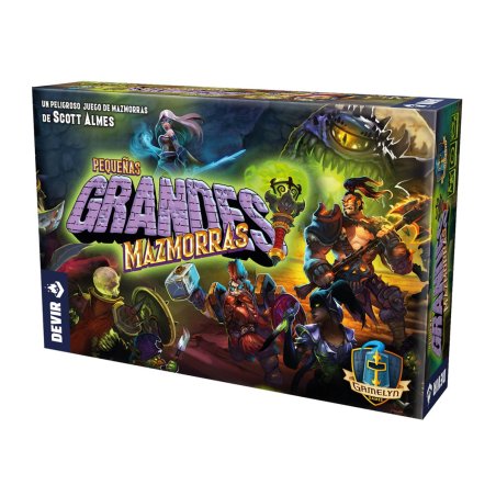 Portada juego de mesa Pequeñas Grandes Mazmorras de Devir en tienda Aldea Juegos juegos de mesa
