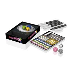 Contenido juego roll and write Optimus 2, divertido juego familiar, pasar tardes de verano