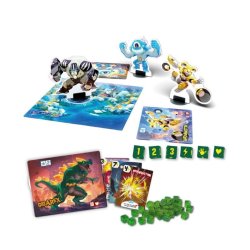 Contenido juego de mesa King Of Tokio Origins, juego familiar ideal para noches de verano, panorama vacaciones verano