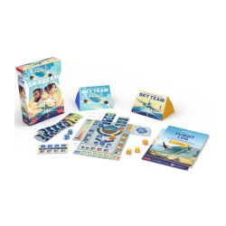 Contenido juego de mesa Sky Team de Scorpion Masqué por Asmodee Chile en tienda juegos de mesa Aldea juegos