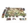 Componentes juego de mesa El Señor de los Anillos Aventura Hacia el Monte del Destino, tablero, cartas, fichas y miniaturas