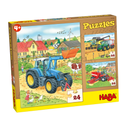 Puzzles Tractor y Compañia de Haba en tienda juegos de mesa y puzzles Aldea Juegos