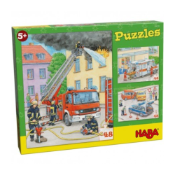 Puzzles Vehículos De Intervención de Haba en tienda de juegos de mesa Aldea Juegos