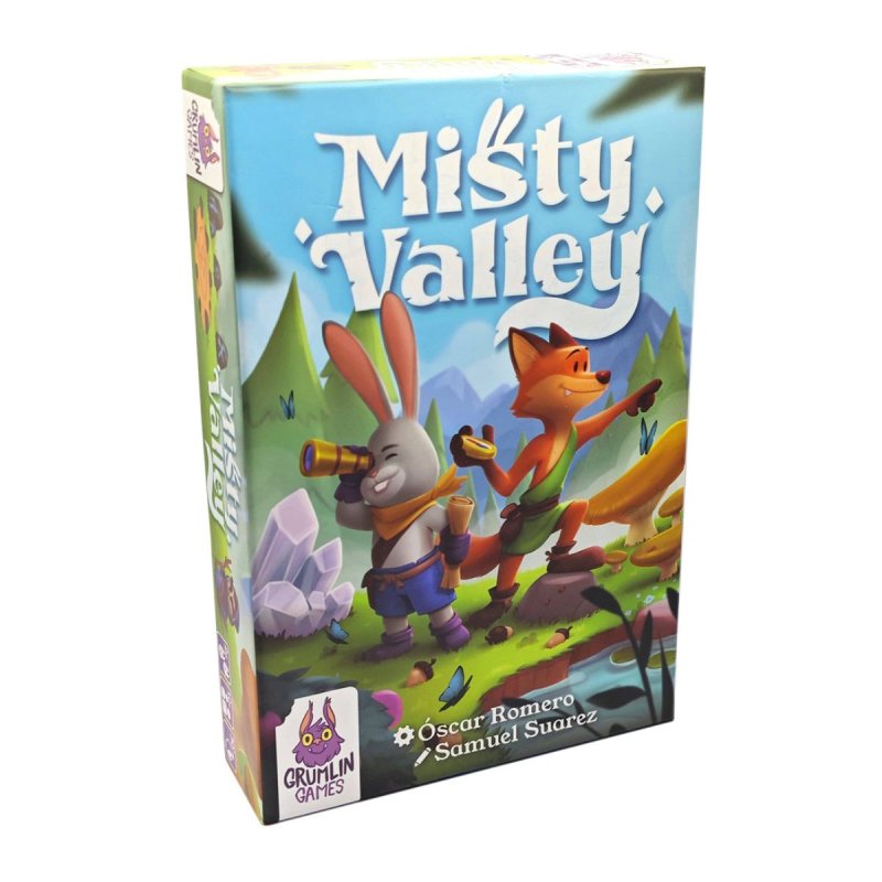 Portada juego de mesa Misty Valley de Grumlin games por ASmodee Chile en tienda juegos de mesa Aldea juegos