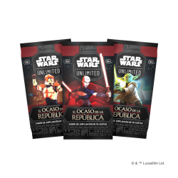 Sobres Star Wars Unlimited El Ocaso De La República de Fantasy Flight games por Asmodee Chile en tienda juegos de mesa